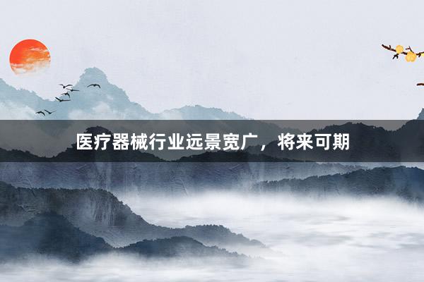 医疗器械行业远景宽广，将来可期
